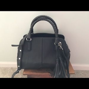 Nine West black satchel